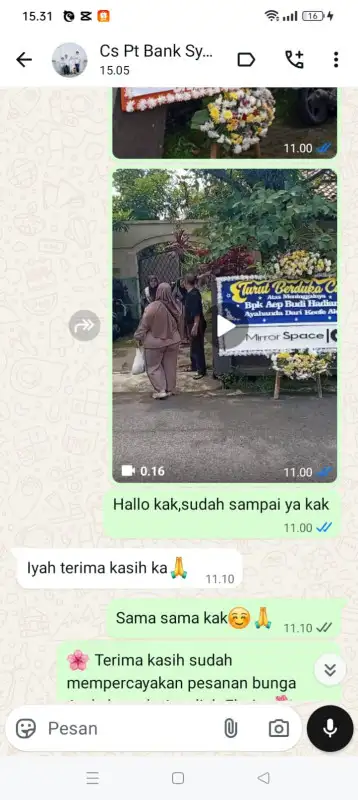 Testimonial Papan Bunga KERINCI