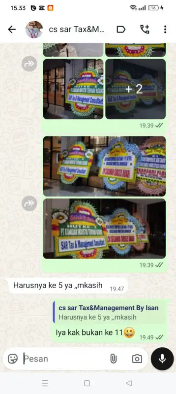 Testimonial papan bunga KERINCI
